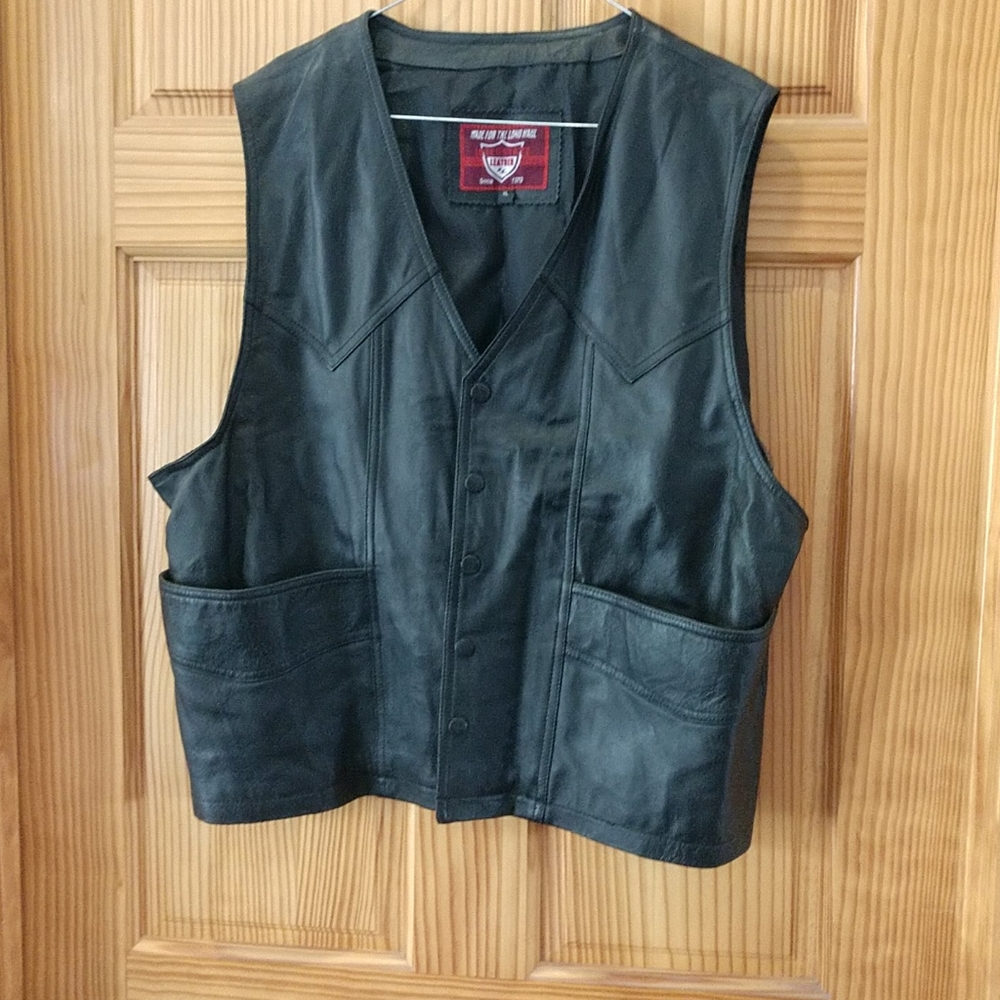 Leather vest